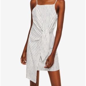 MANGO asymmetric knot dress